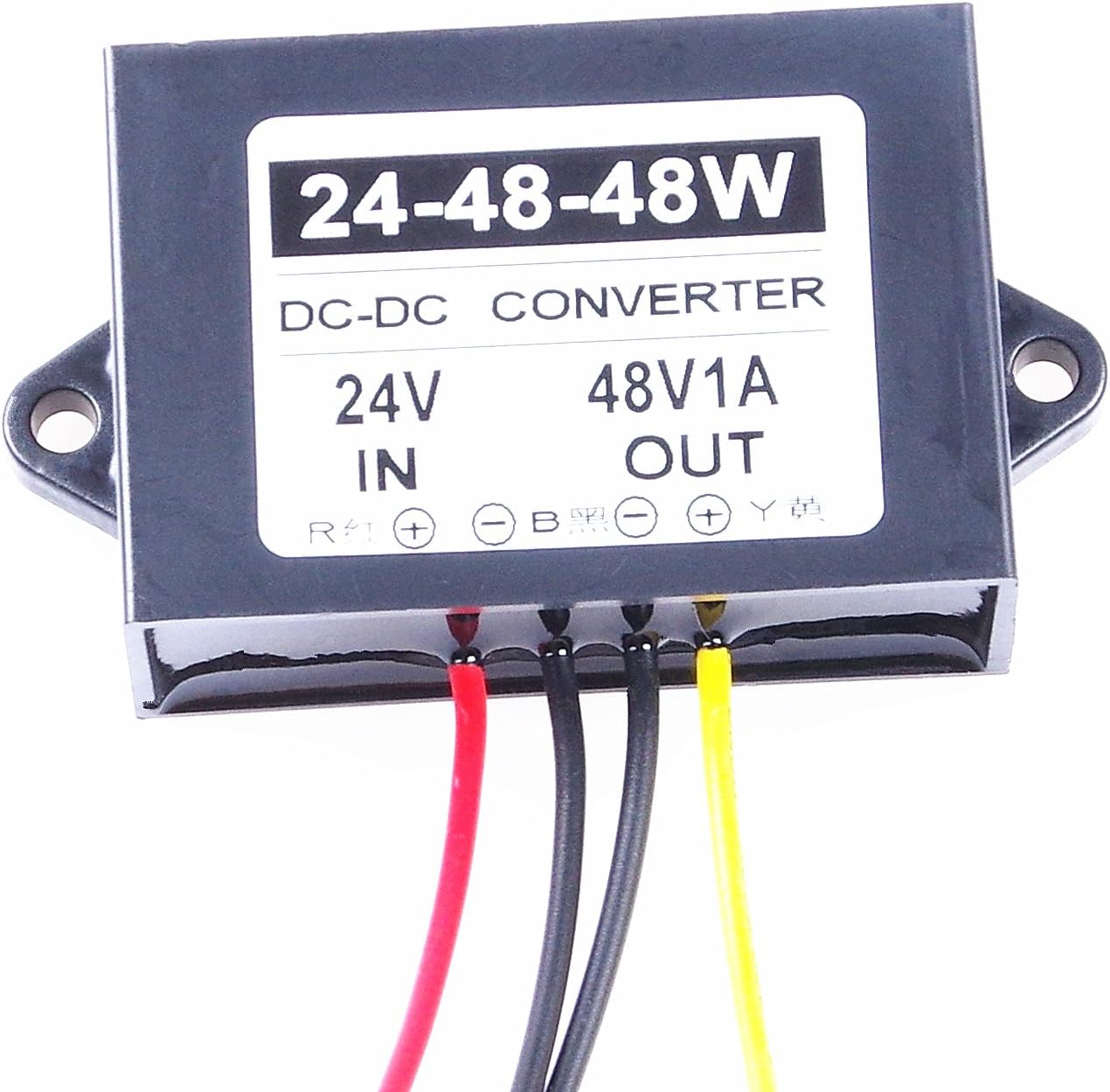 KNACRO 48V 1A 48W DC Convertir DC-DC 24V (18V – 32V) Paso hasta 48V Convertidor de aumento de voltaje Regulador Fuente de alimentación (1A)