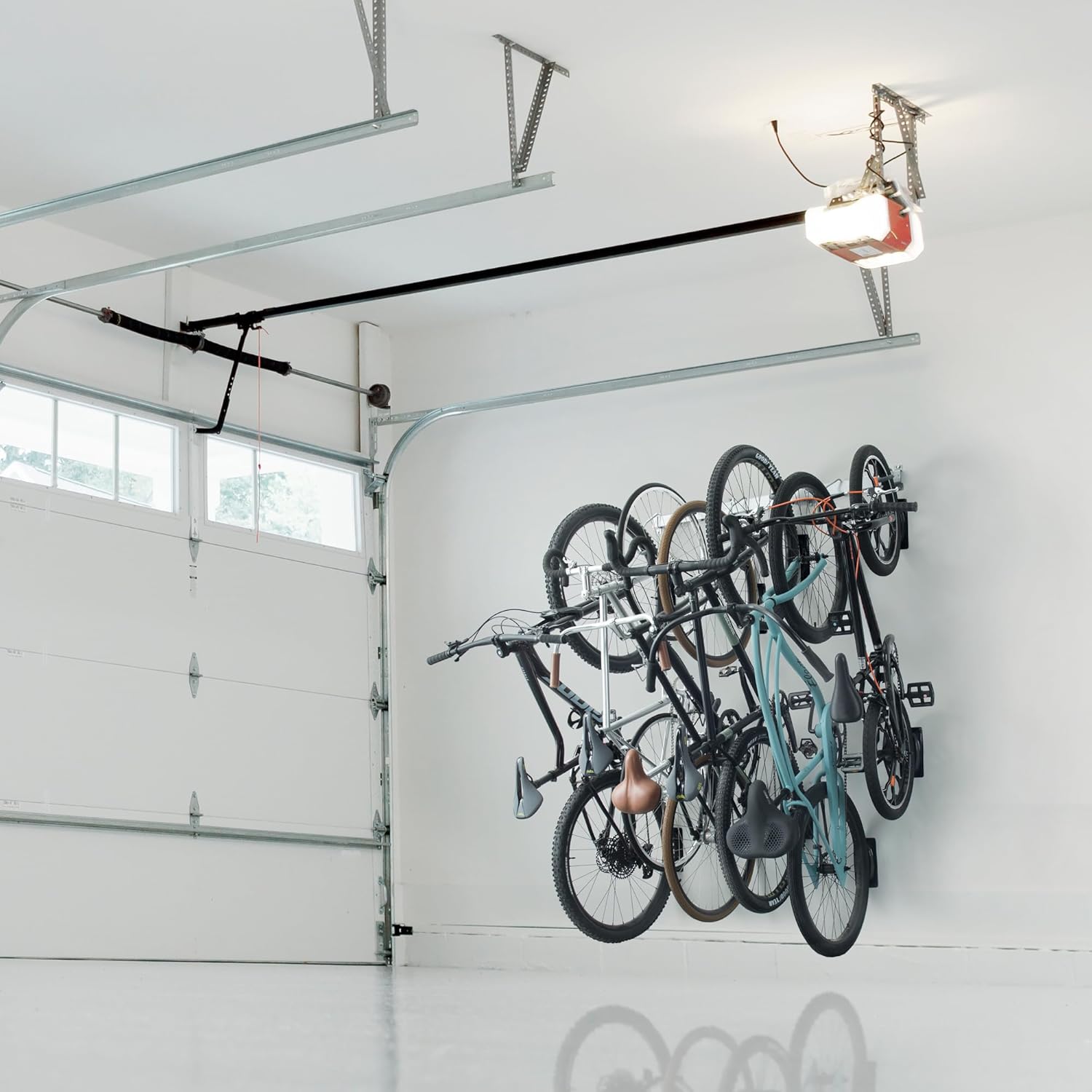 Garage Bike Rack Wall Mount Rail Rack by Delta Cycle – Bike Hangers for Garage – Bike Storage Rack for MTB, Road & Ebike – Holds up to 300 lbs –