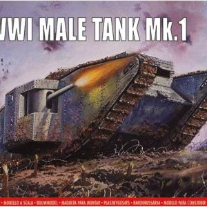 Airfix WWI Male Tank MK I 176 Vintage Classics Militar Plástico Modelo Kit A01315V Airfix WWI Male Tank MK I 176 Vintage Classics Militar Plástico Modelo Kit A01315V