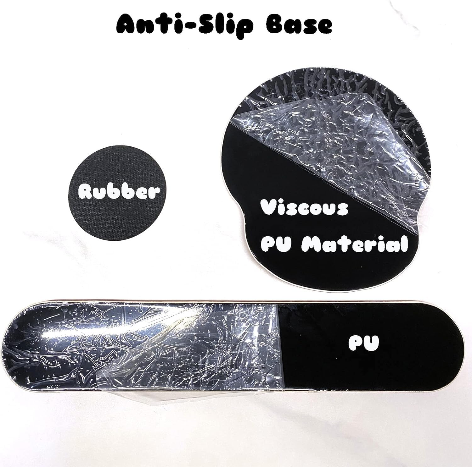 Alfombrilla de mouse de anime con reposamuñecas, teclado y reposamuñecas, juego de almohadillas con posavasos, accesorios de escritorio, alfombrilla