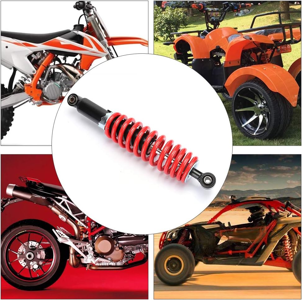 Aramox Suspensión de choque, 13.780 in13.8 pulgadas, amortiguador trasero universal para Dune Buggy Quad Dirt Bike ATV