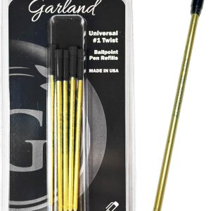 Garland Universal #1 – Recambio de bolígrafo compatible con Cross, fabricado en Estados Unidos, punta media de 0.039 pulgadas, escritura suave, Garland Universal #1 – Recambio de bolígrafo compatible con Cross, fabricado en Estados Unidos, punta media de 0.039 pulgadas, escritura suave,