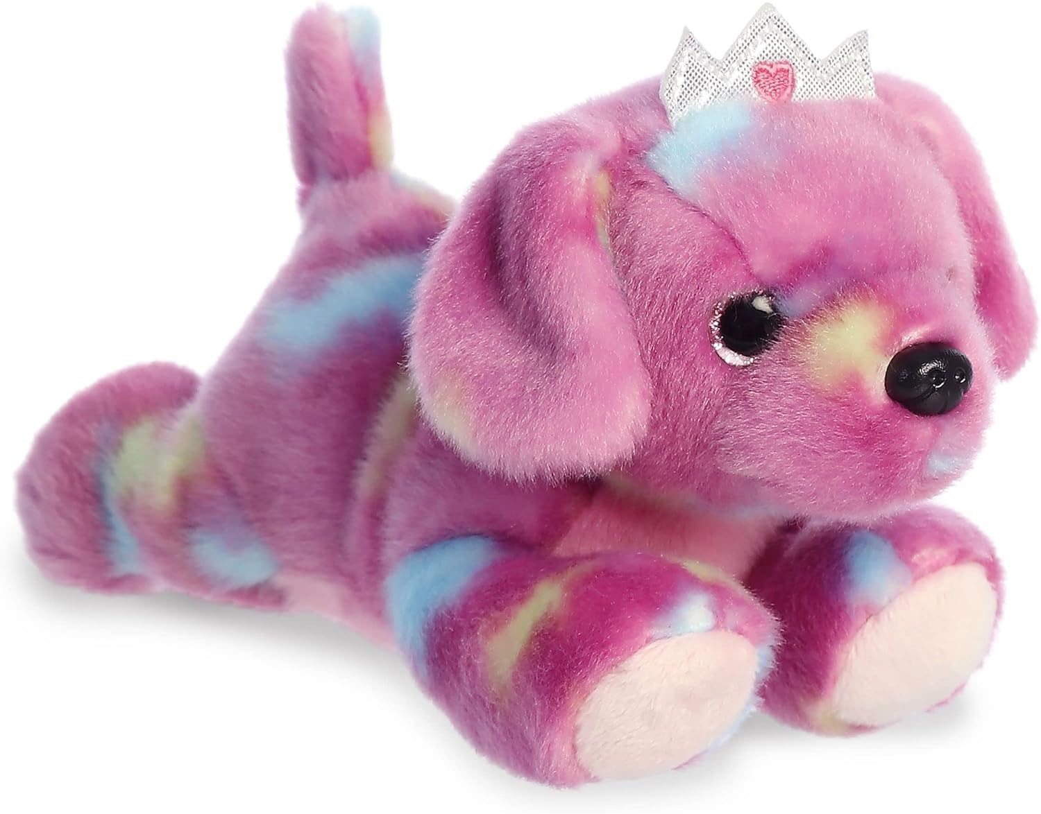 Aurora Vibrant Bright Fancies Princess Tutti Puppy – Divertido llamativo – Delightful Cuddles – Púrpura 7 pulgadas