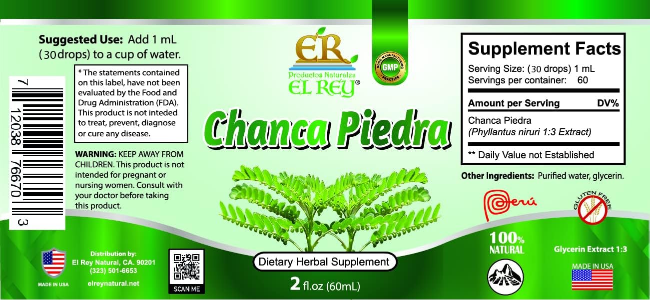 Extracto de Piedra EL Rey Chanca 13 (sin alcohol) – 100% original de Perú