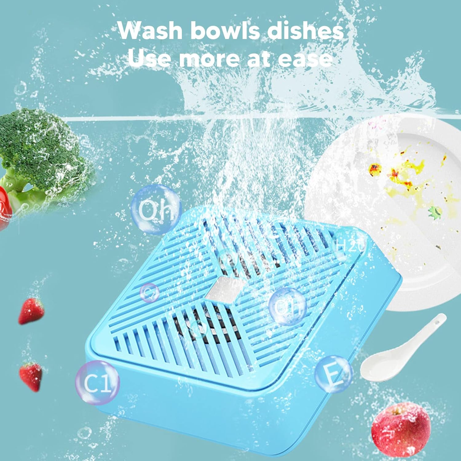 Mini lavavajillas ultrasónico, lavavajillas portátil de cocina USB para el hogar, apartamento, viajes, dormitorio universitario