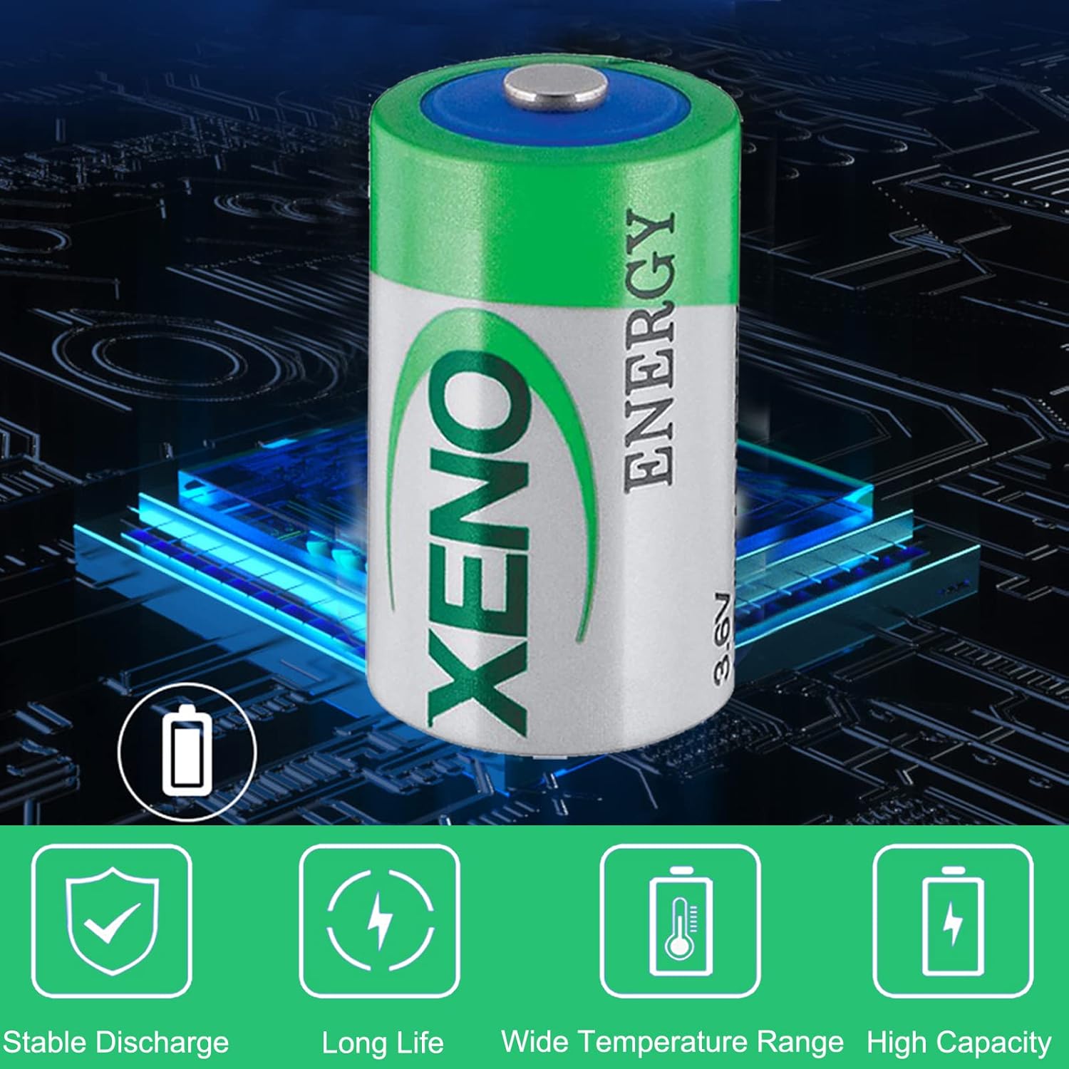 STEPMAX Xeno Energy XL-050F – Batería de litio de 12 AA de 3.6 V, batería de repuesto para TL-2150 TL-4902 TL-5101 TL-5151 TL-5902 LS14250 (5
