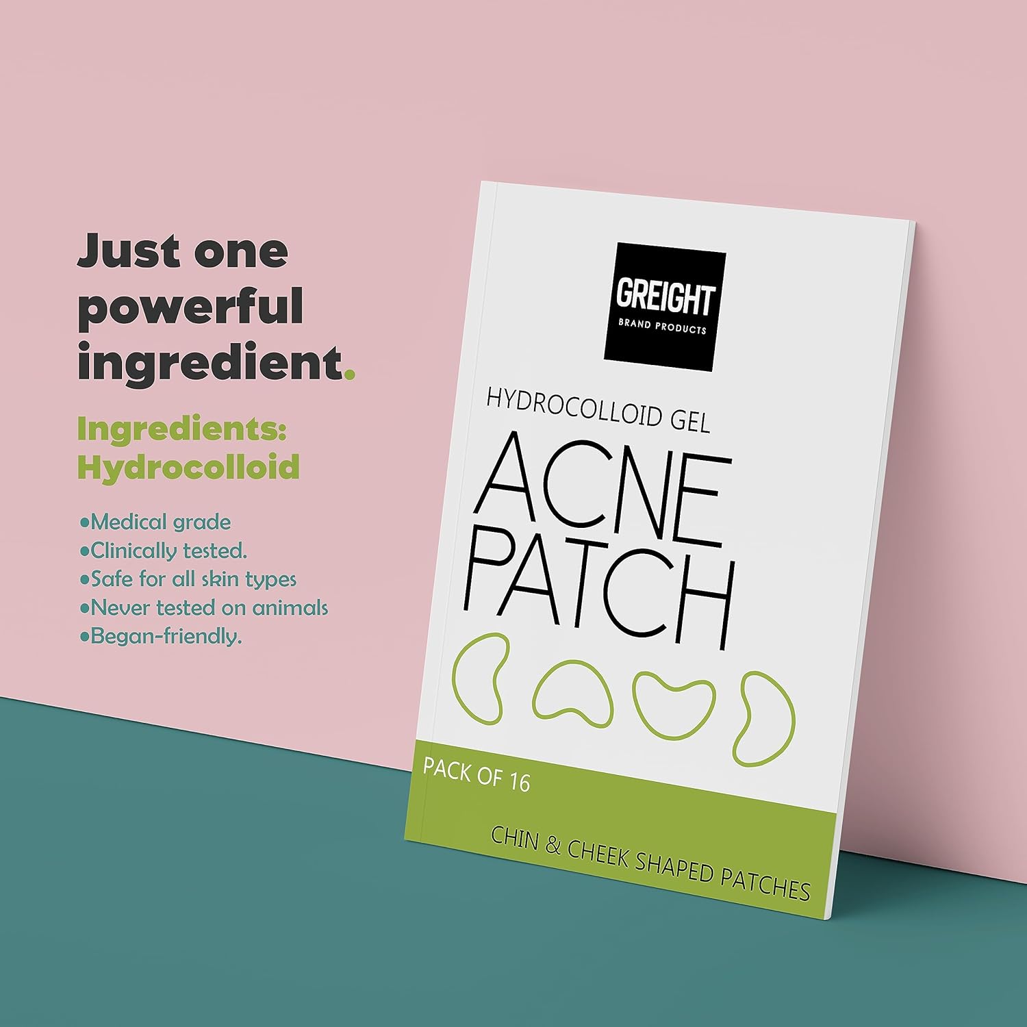 Parches de espinillas para la cara  (16 unidades) parches de acné hidrocoloide para cubrir granos e imperfecciones y brotes con  vegano, libre de