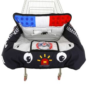 Linda cubierta de carrito de comestibles con diseño de coche de policía para bebé Linda cubierta de carrito de comestibles con diseño de coche de policía para bebé