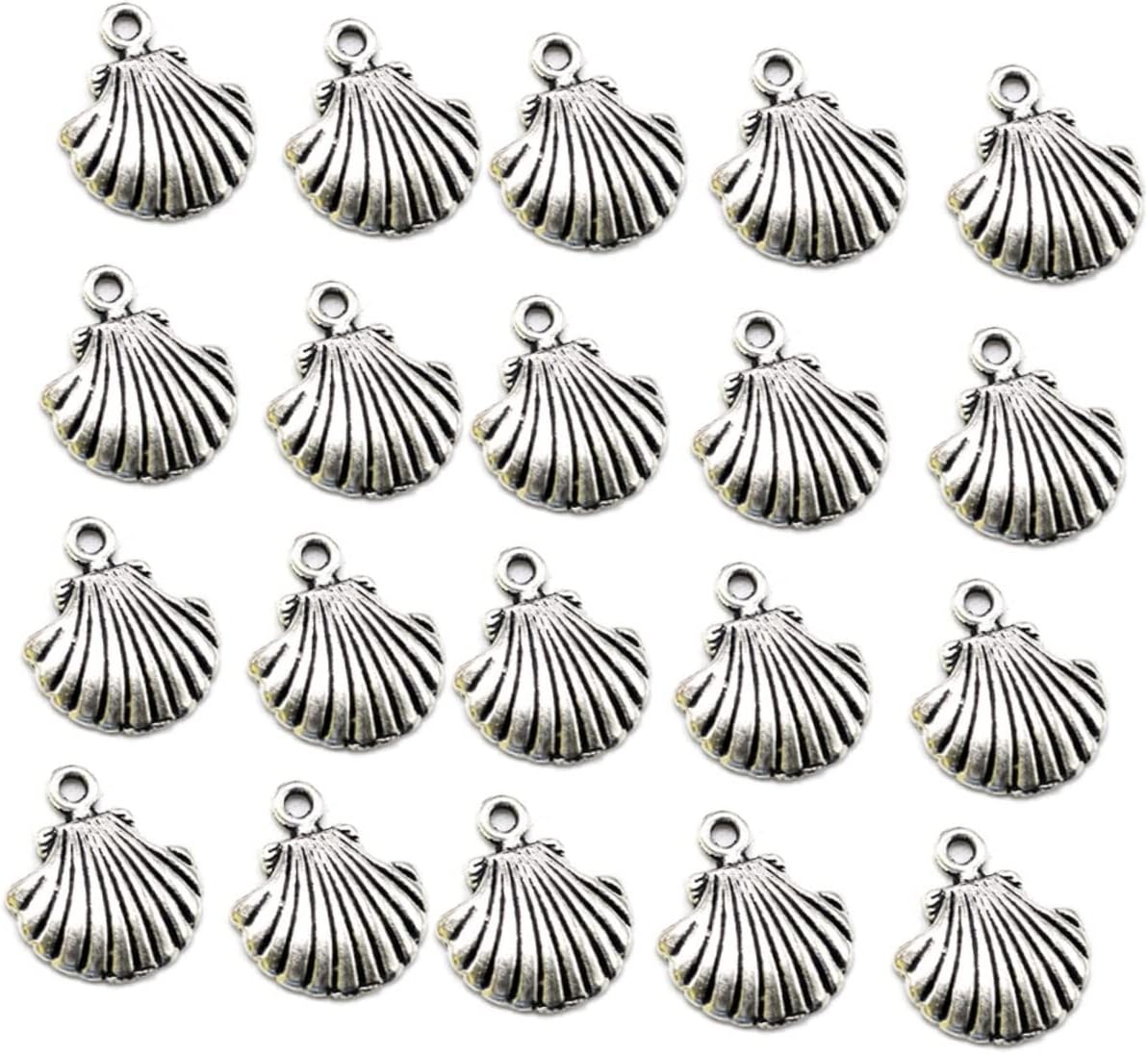 SEWACC 100 piezas de cierre colgante para collar, decoración retro, kit de decoración de orejas, joyería hallazgos, dijes DIY