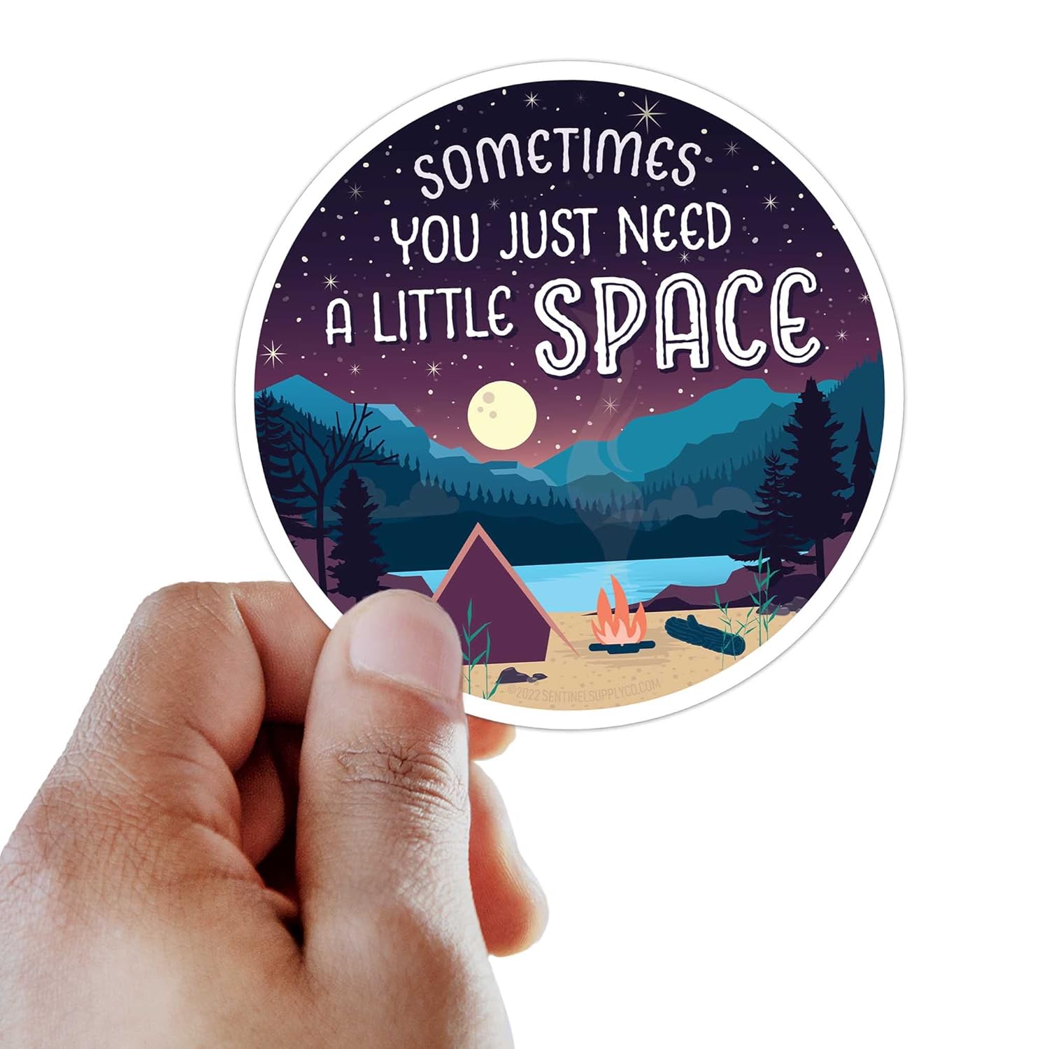 Sometimes You Need a Little Space Lake Bumper Stickers for Car – Lake Life Decals for Hydroflask – Explore Nature Quote Sticker for Tumblers