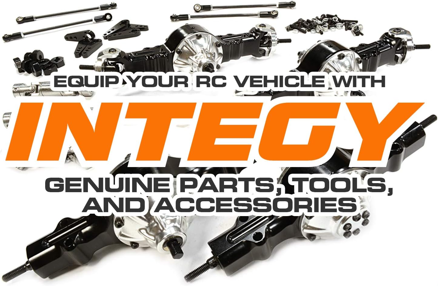 Integy Modelo RC C29489GUN mecanizado 3.465 in amortiguadores todoterreno con resorte interno para oruga escala 110