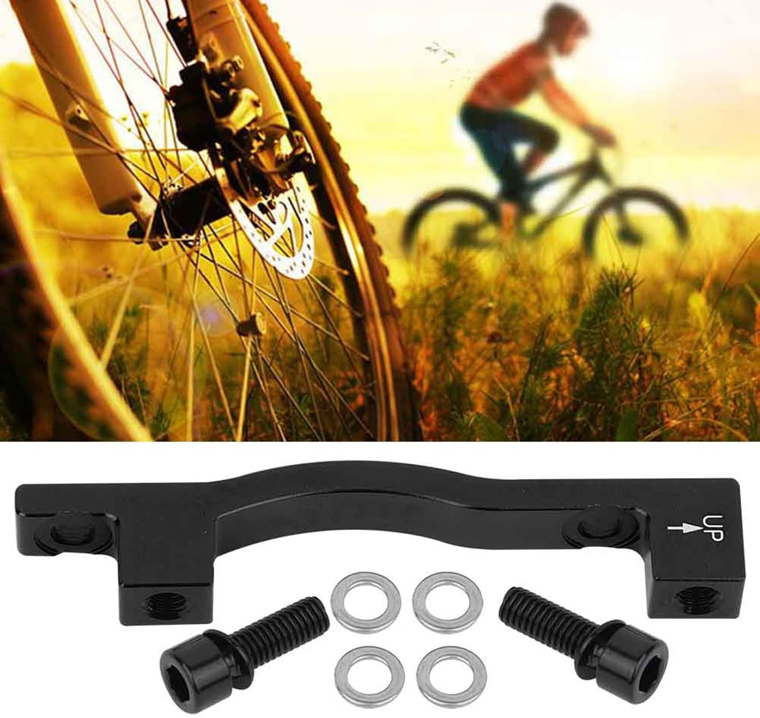 Fydun Soporte de freno de disco para bicicleta Dule Cper A F203 para bicicleta de montaña Ycle Riding