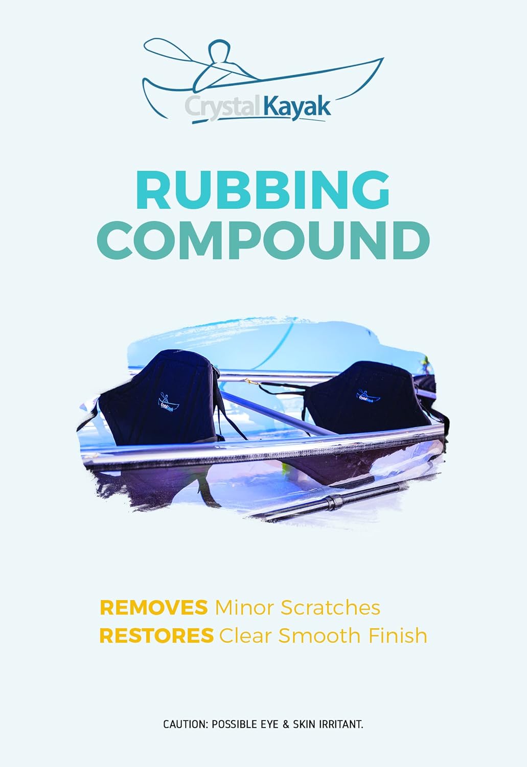 Kit de restauración de claridad de casco de kayak de cristal, diseñado para el mantenimiento de kayaks de cristal genuino y tablas de cristal.
