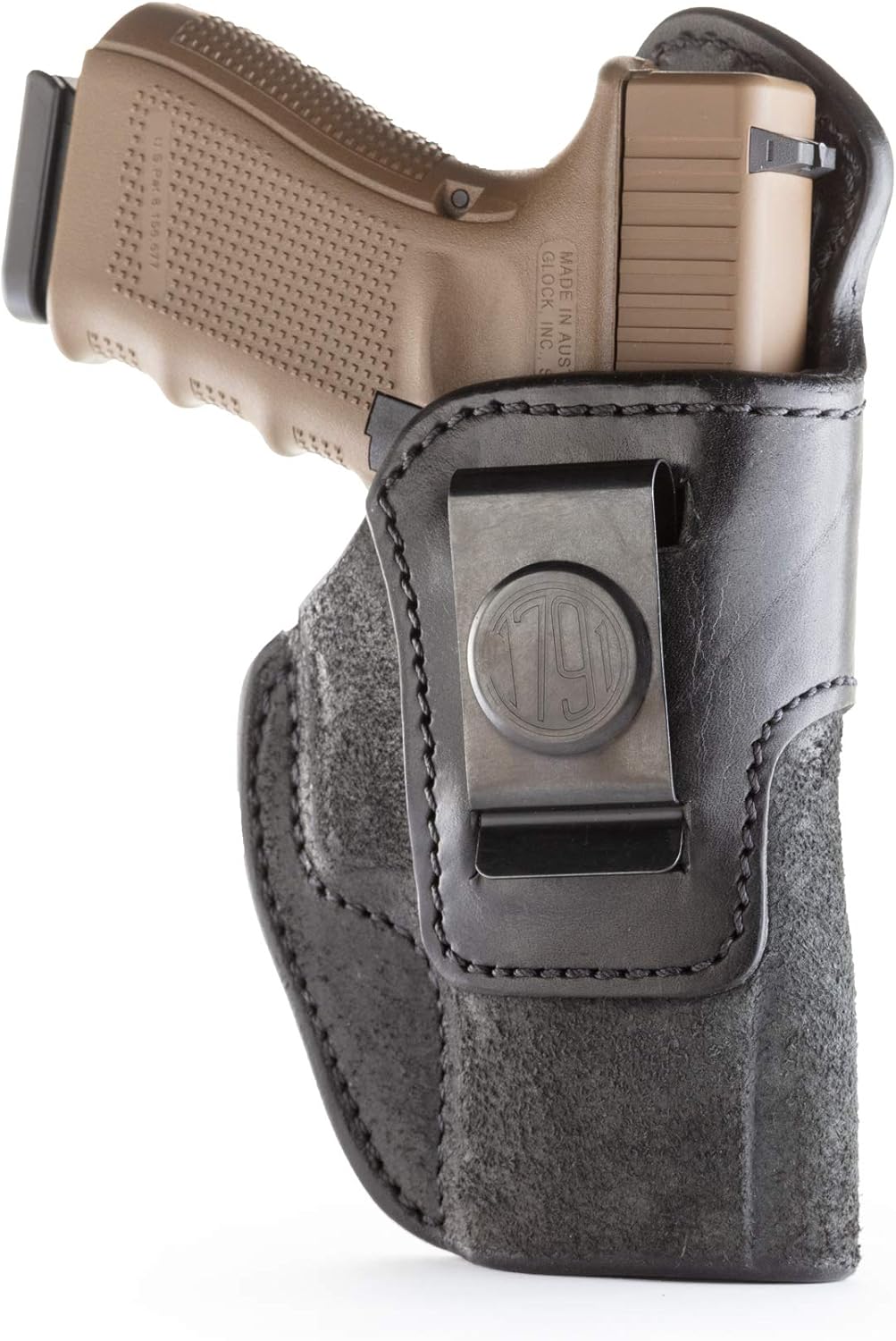 1791 Funda de cuero para pistola  Funda IWB  Funda de cuero premium para diestros  Compatible con Glock 23, 29, 30, 38  Sig Sauer P220 P226 P229,