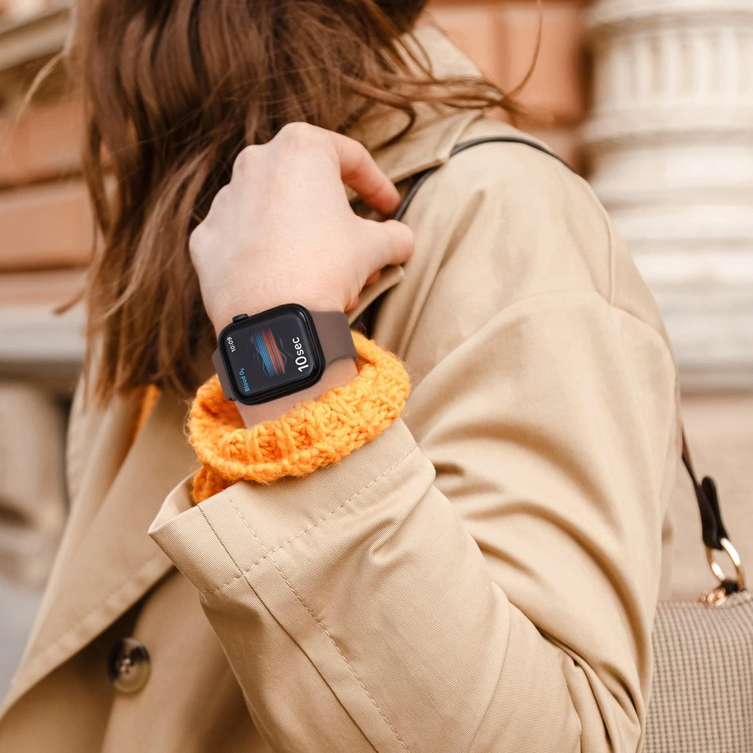 Correa para iWatch compatible con Apple Watch Band 1.732 in 1.772 in 1.654 in 1.575 in 1.614 in 1.496 in para mujeres y hombres, correa deportiva de