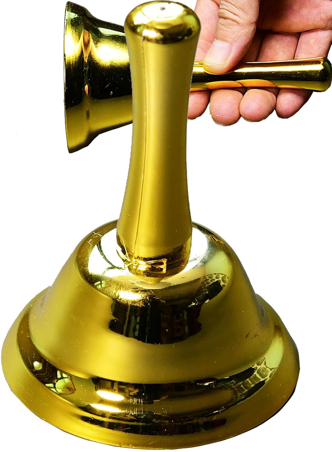 Campana de mano dorada para servicio de escritorio, campana de servicio para el cliente, para restaurante, habitación, cocina, fiesta, escuela,
