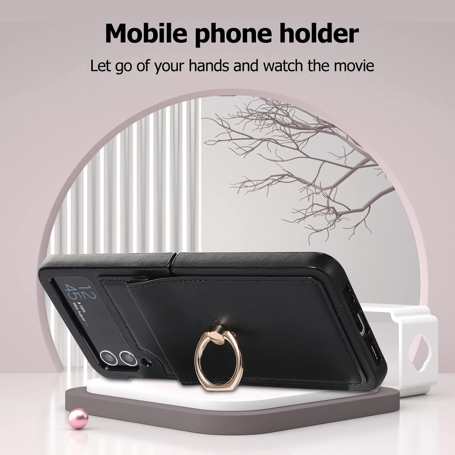 Funda compatible con Samsung Galaxy Z Flip 4, protector de teléfono inteligente a prueba de golpes, funda plegable de moda para Galaxy Z Flip 4