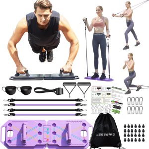 Tabla de levantamiento de pesas, barra de flexiones plegable portátil 18 en 1, asas de empuje para piso, equipo de entrenamiento en casa, Tabla de levantamiento de pesas, barra de flexiones plegable portátil 18 en 1, asas de empuje para piso, equipo de entrenamiento en casa,