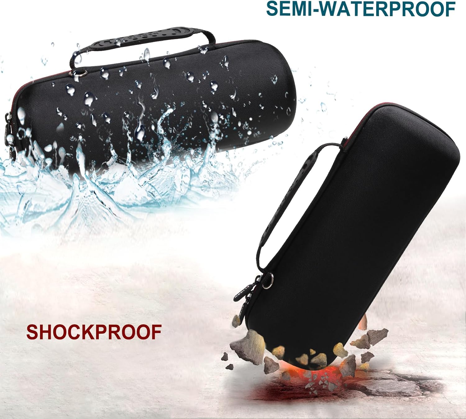 LTGEM Funda para JBL Charge 4JBL Charge 5 Funda de transporte para altavoces, bolsa protectora de viaje para almacenamiento duro, se adapta al