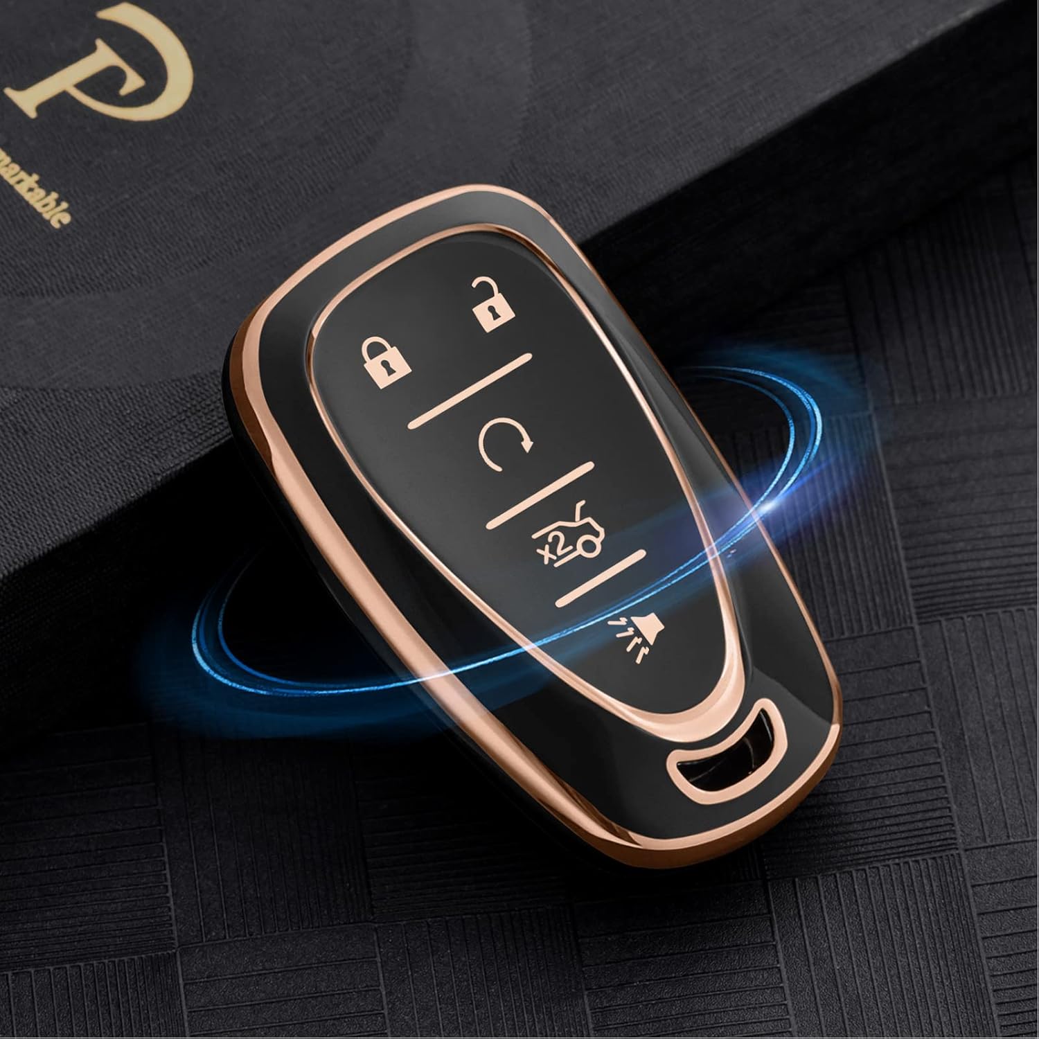 ELOHEI Funda protectora de TPU para llavero Chevy para Chevrolet 2020 2019 2018 2017 2016 Chevy Malibu Camaro Cruze Traverse Trailblazer Spark