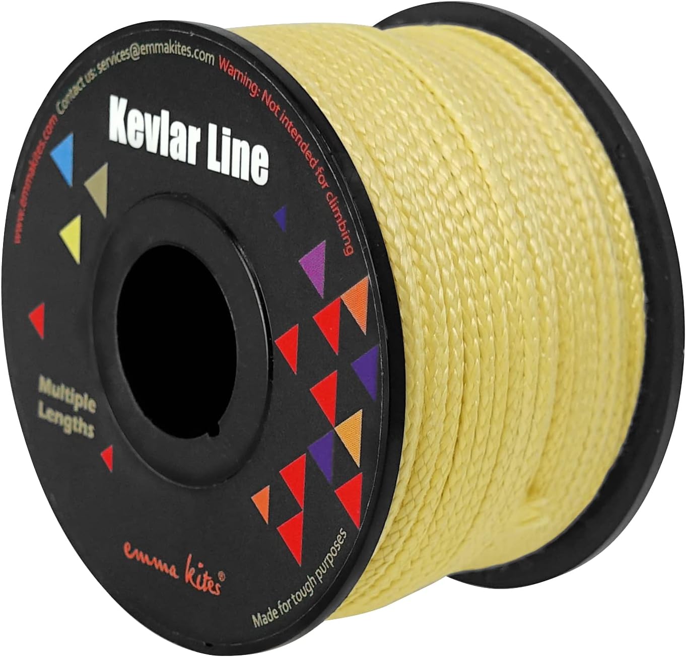 emma kites Cuerda trenzada 100% Kevlar, resistente a la abrasión, resistente al fuego, táctica de supervivencia para pesca, modelo cohete, cuerda de