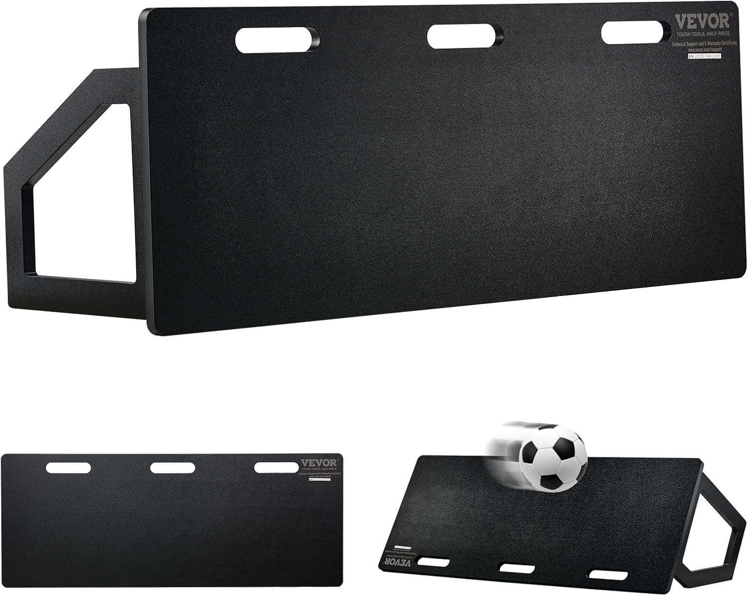 VEVOR40 X16 Portable Soccer Wall with 2 Angles Rebound, Foldable HDPE Kickback Rebound Board, Soccer Training Equipment for Kids and Adults, Passing