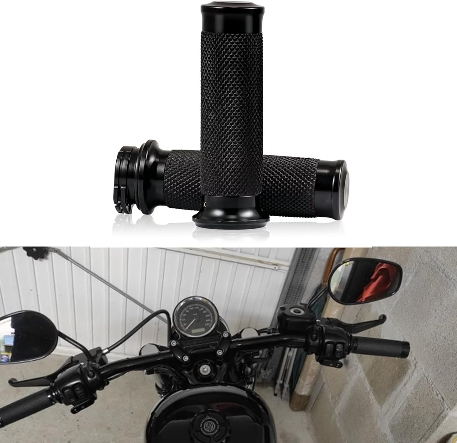 Manillar de motocicleta de 0.984 in Reemplazo universal para Harley-Davidson Sportster 1200 Roadster XL1200R 2009