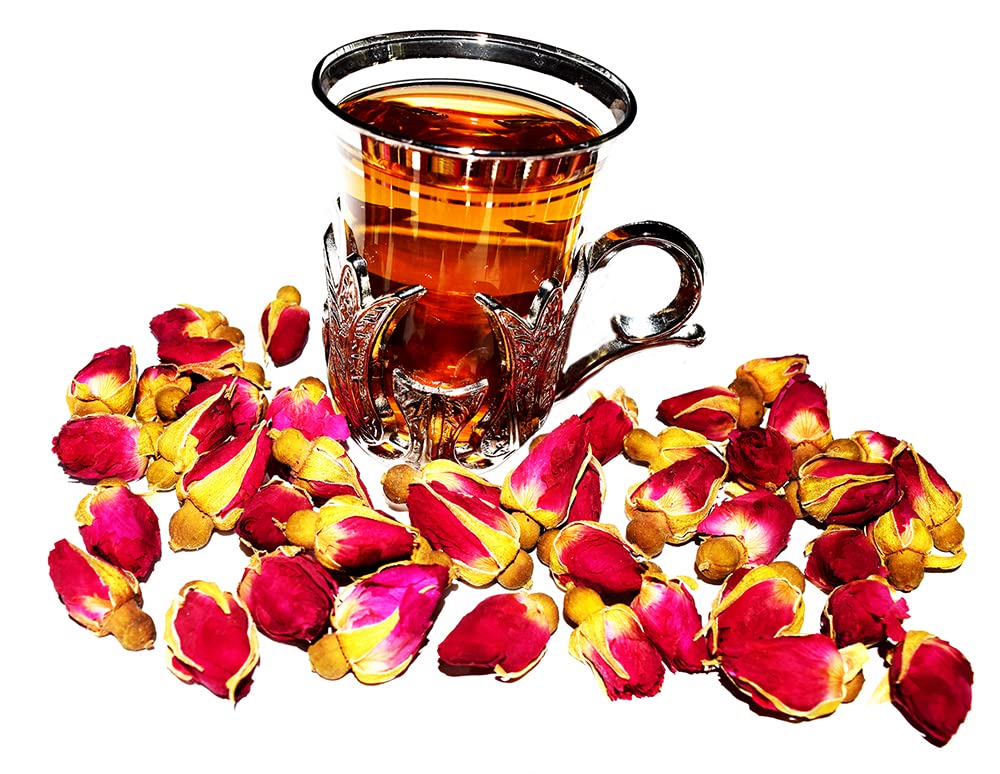 Té de rosa roja, té de rosa, té chino de hierbas, descafeinado, té en hojas sueltas, 1oz