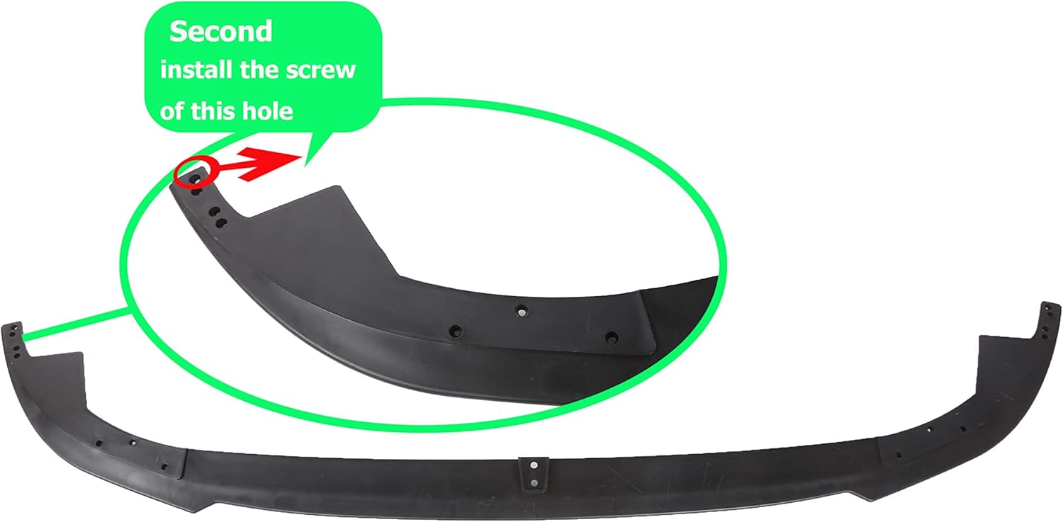 PENSUN Parachoques delantero estilo F80 M3 M4 con agujeros PDC apto para BMW E90E91 3-Series Sedan 2006-2008 (no compatible con M4 y M3)