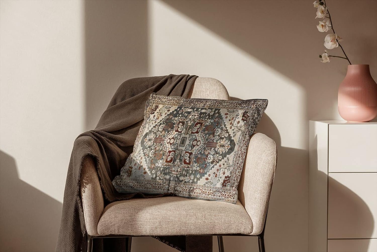 WULIHUA Juego de 2 fundas de almohada decorativas de 24 x 24 pulgadas, de tamaño cuadrado, decoración del hogar, para dormitorio, cama, sofá, 24 x