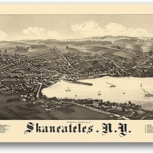 Magnet Skaneateles New York 1884 – Lámina magnética de vinilo para taquillas, coches, carteles, refrigerador de 5 pulgadas Magnet Skaneateles New York 1884 – Lámina magnética de vinilo para taquillas, coches, carteles, refrigerador de 5 pulgadas