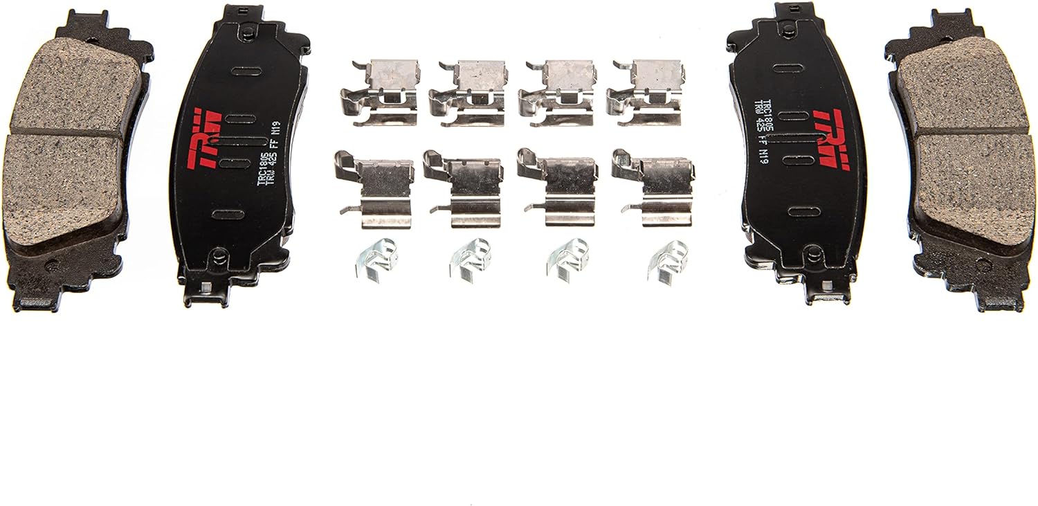 TRW Pro TRC0433 Juego de pastillas de freno de disco para Toyota Tacoma 1995-2004, frontal y otras aplicaciones