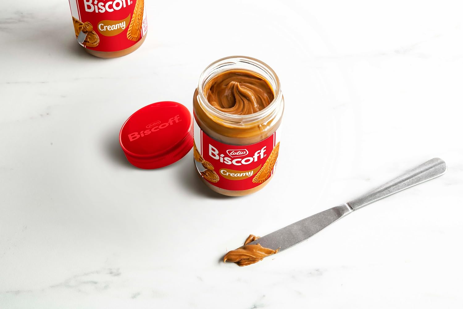 Lotus Biscoff, mantequilla para untar, cremoso, sin OMG + vegano, 25.4 onzas, paquete de 1