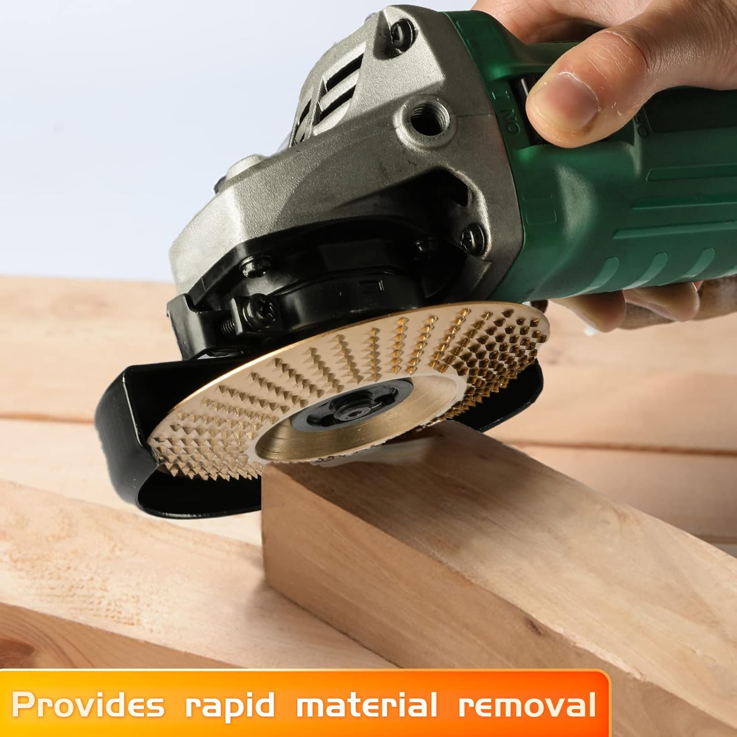 Juego de 4 discos de tallado de madera para amoladora angular, para amoladora angular de 4 o 4 12 pulgadas con eje de 58 pulgadas, disco de tallado