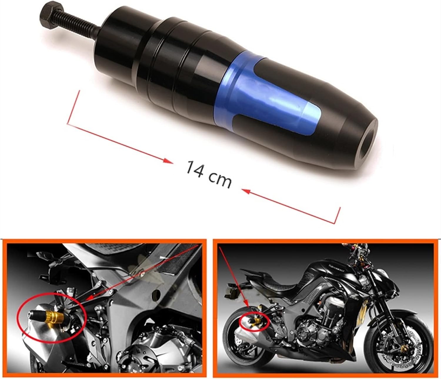Para Yamaha XJ-6 Accesorios de motocicleta de desviación, marco CNC, almohadillas de choque, deslizadores de escape, protector de choque (color