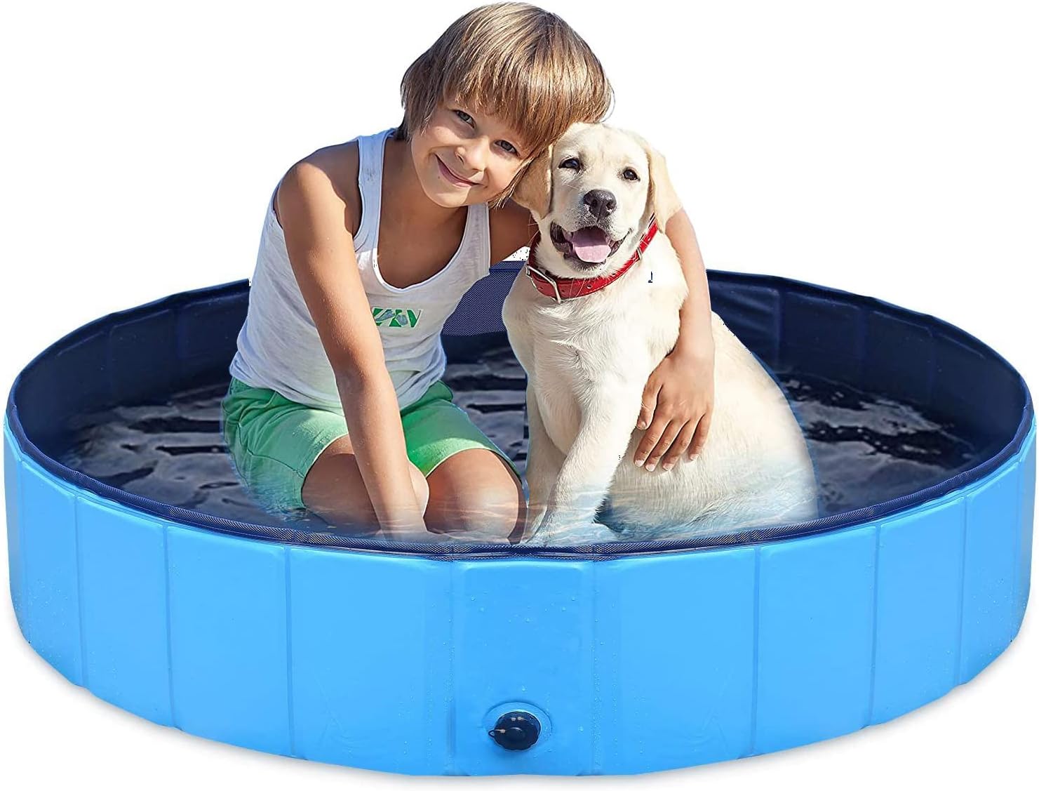 Piscina para perros y cachorros, piscina plegable para perros, piscina para mascotas, portátil, adecuada para uso en interiores y exteriores (40 x