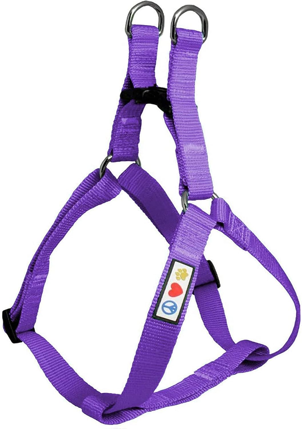 Pawtitas Paquete económico  Arnés para perro pequeño + collar para perro pequeño + correa para perro extra pequeñapequeña de 6 pies, juego morado