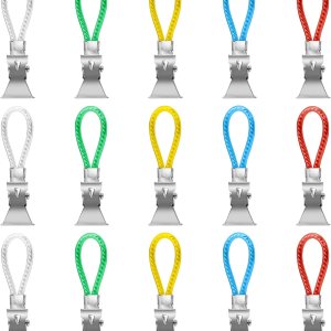 Clip para toallas de cocina, clips para toallas de té para colgar con lazo, ganchos de gancho de tela para el hogar, cocina, baño, armarios, toallas Clip para toallas de cocina, clips para toallas de té para colgar con lazo, ganchos de gancho de tela para el hogar, cocina, baño, armarios, toallas