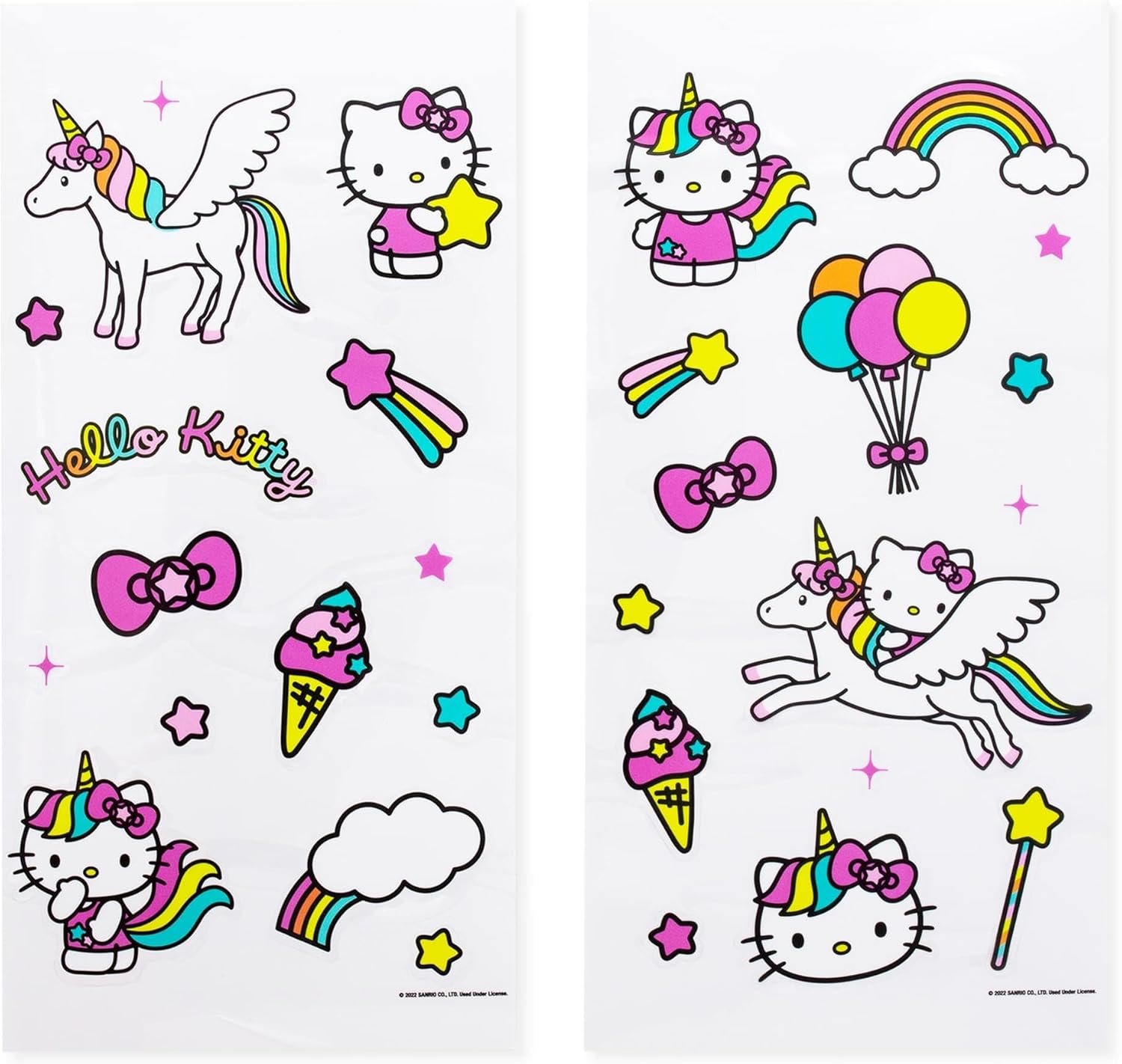 Sanrio Hello Kitty Unicorn Twist Spout – Juego de jarra de agua de plástico y calcomanías para personalizar  Capacidad para 20 onzas