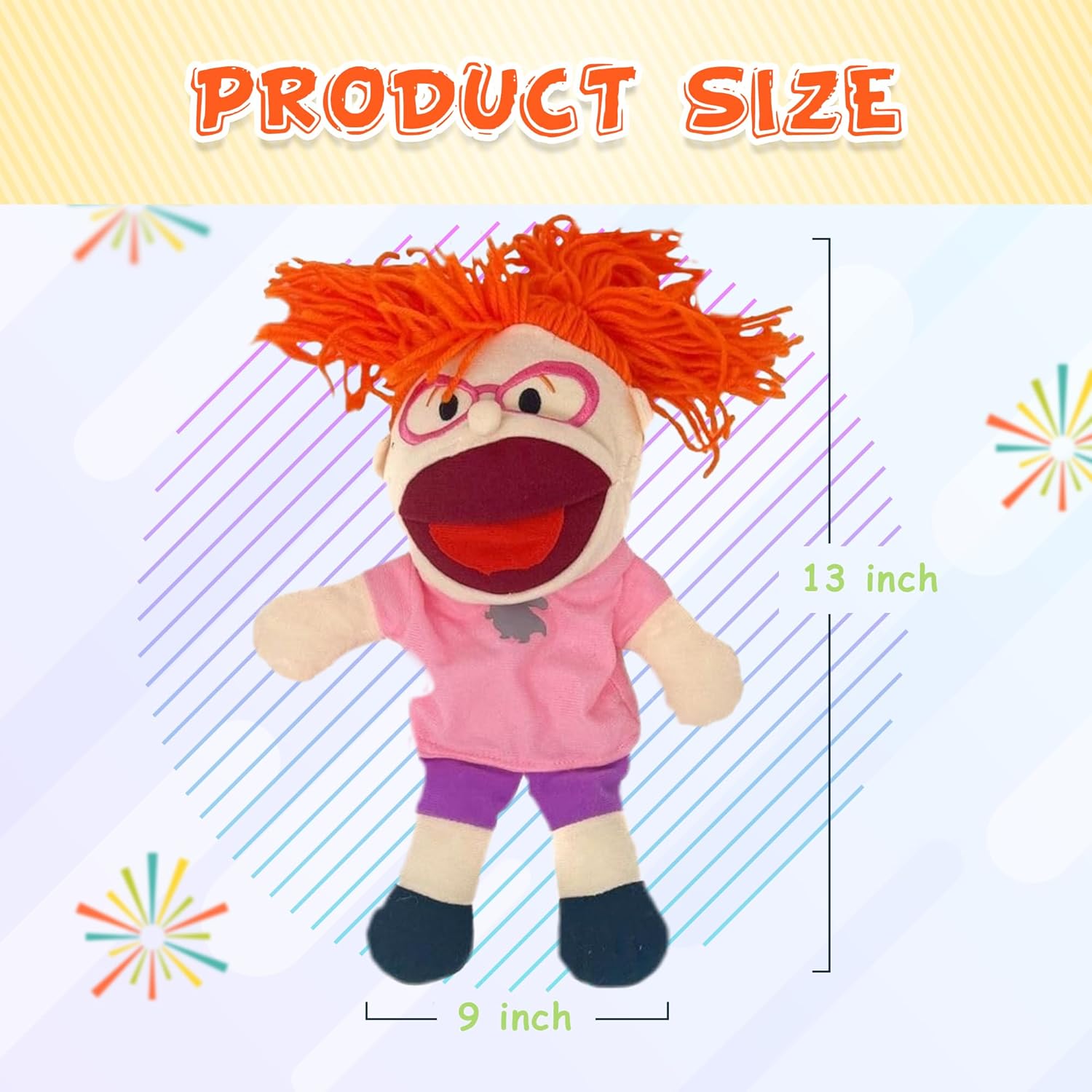 8 marionetas de mano para niños, juego de titiriteros multiculturalismo de felpa con bocas móviles, crea espectáculos de marionetas tontos que