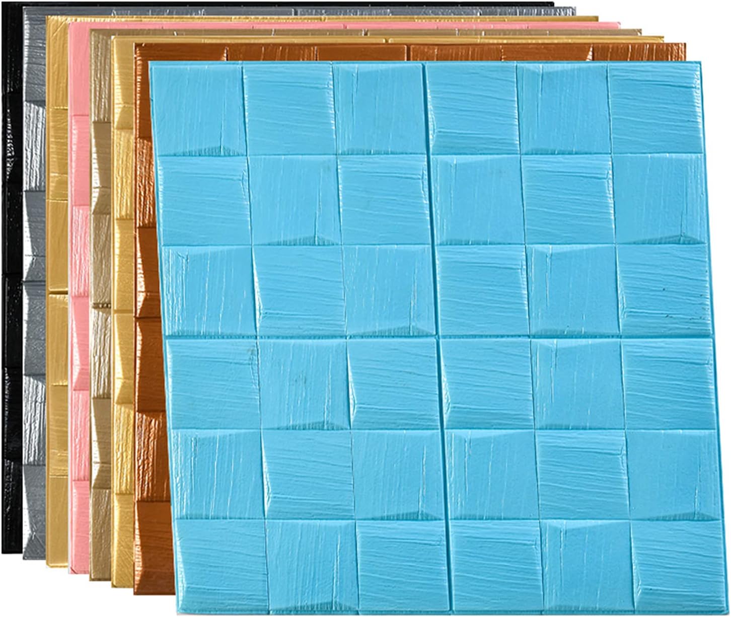 Papel tapiz 3D autoadhesivo, extraíble, de espuma de polietileno, pintable, paneles de pared 3D para dormitorio, sala de estar, TV, pared y