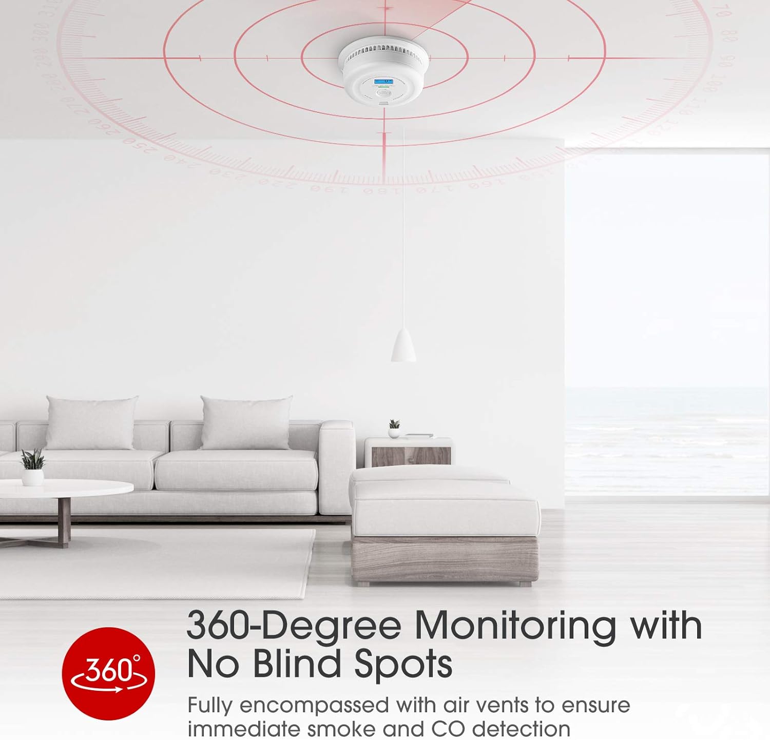 X-Sense Detector de humo y monóxido de carbono con batería de 10 años con pantalla LCD, alarma de humo y CO con sensor doble, cumple con las normas
