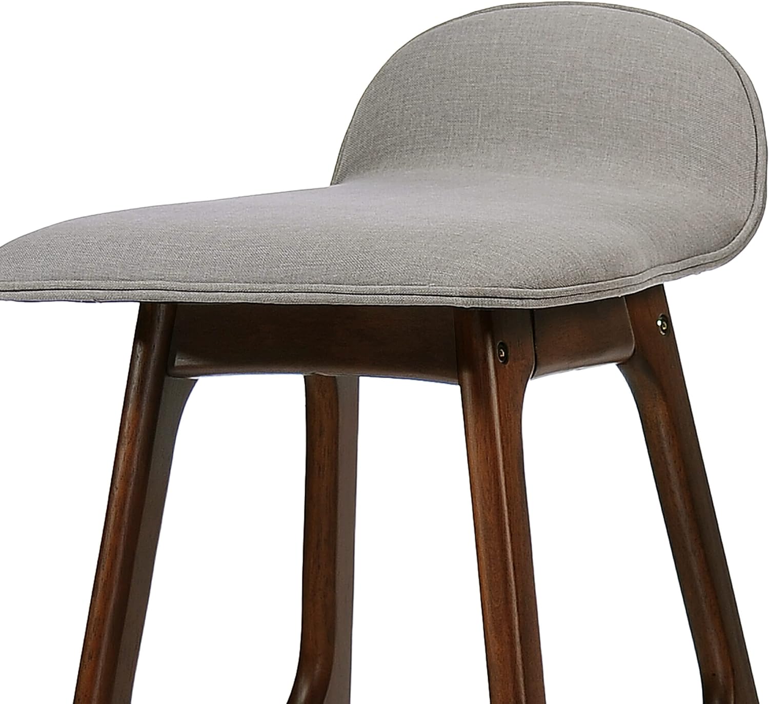 Christopher Knight Home Taburetes de bar de tela Anatoli, juego de 2 piezas, gris claro