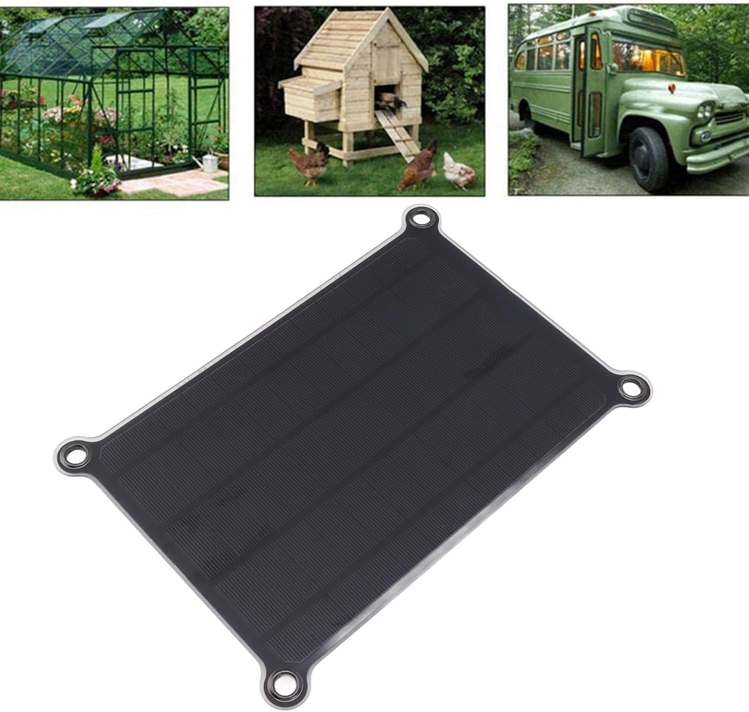 Mini panel solar 10W 5V alta conversión de energía USB monocristalino cargador del panel solar para acampar al aire libre