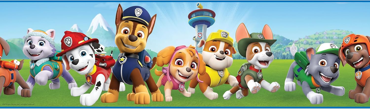 RoomMates RMK12133BD Paw Patrol – Papel tapiz para despegar y pegar