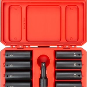 TEKTON Juego de tuercas de impacto de 12 pulgada 9 piezas SID92415 TEKTON Juego de tuercas de impacto de 12 pulgada 9 piezas SID92415