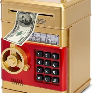 Hucha Boalord para adultos y niños, caja de dinero segura para cajeros automáticos para niños y niñas, moneda grande para dinero en efectivo, cajero Hucha Boalord para adultos y niños, caja de dinero segura para cajeros automáticos para niños y niñas, moneda grande para dinero en efectivo, cajero