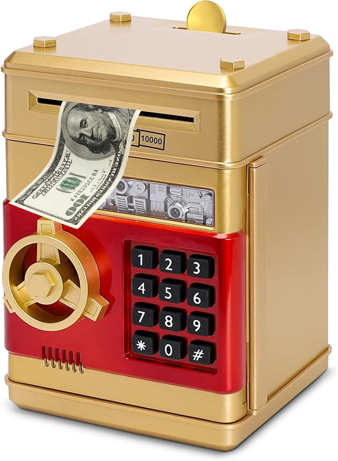 Hucha Boalord para adultos y niños, caja de dinero segura para cajeros automáticos para niños y niñas, moneda grande para dinero en efectivo, cajero