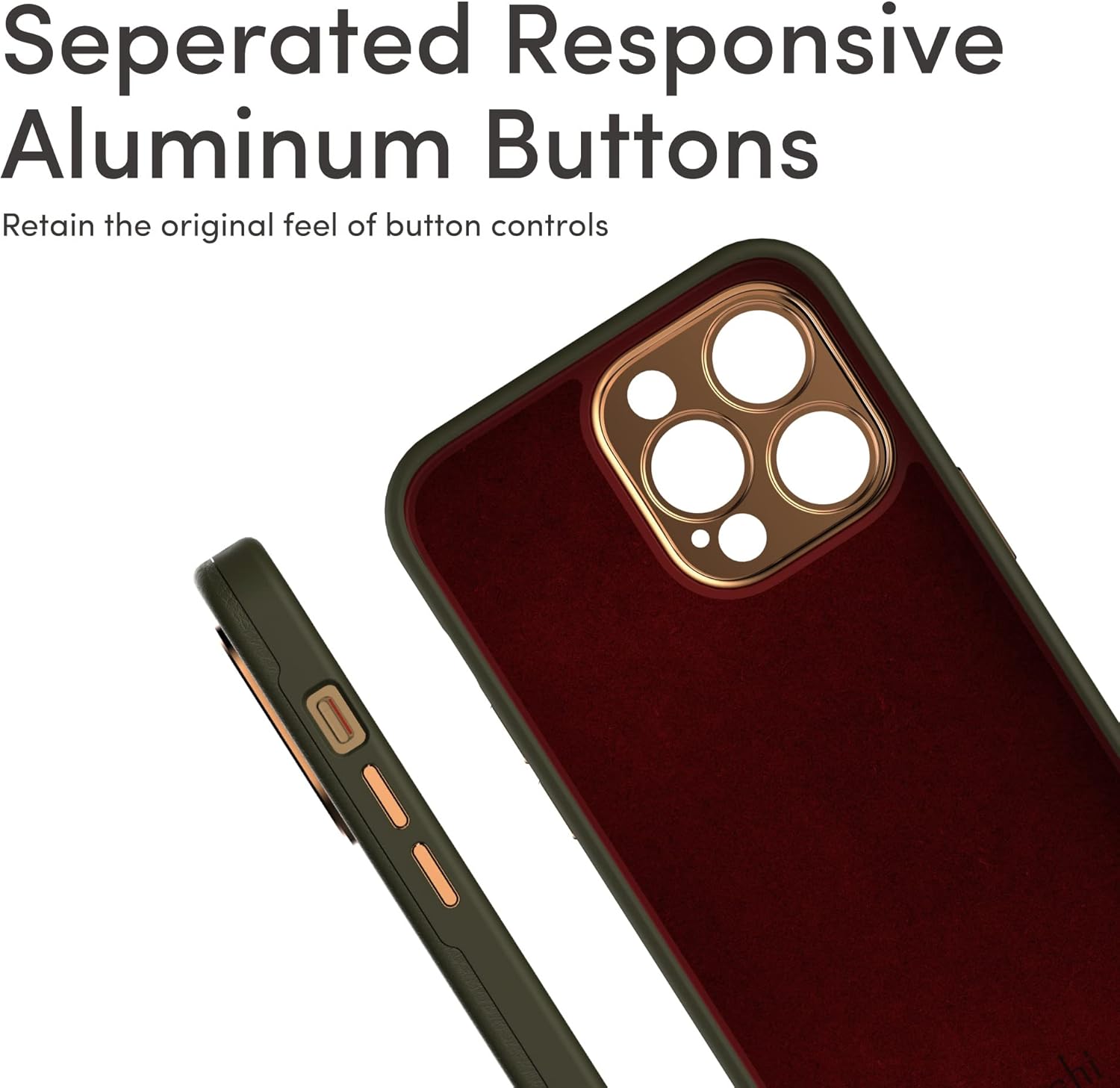 Moshi Napa – Funda de cuero de alta calidad (para iPhone 14 Pro Max de 6.7 pulgadas) – Compatible con MagSafe  Lente y botones elevados de aluminio