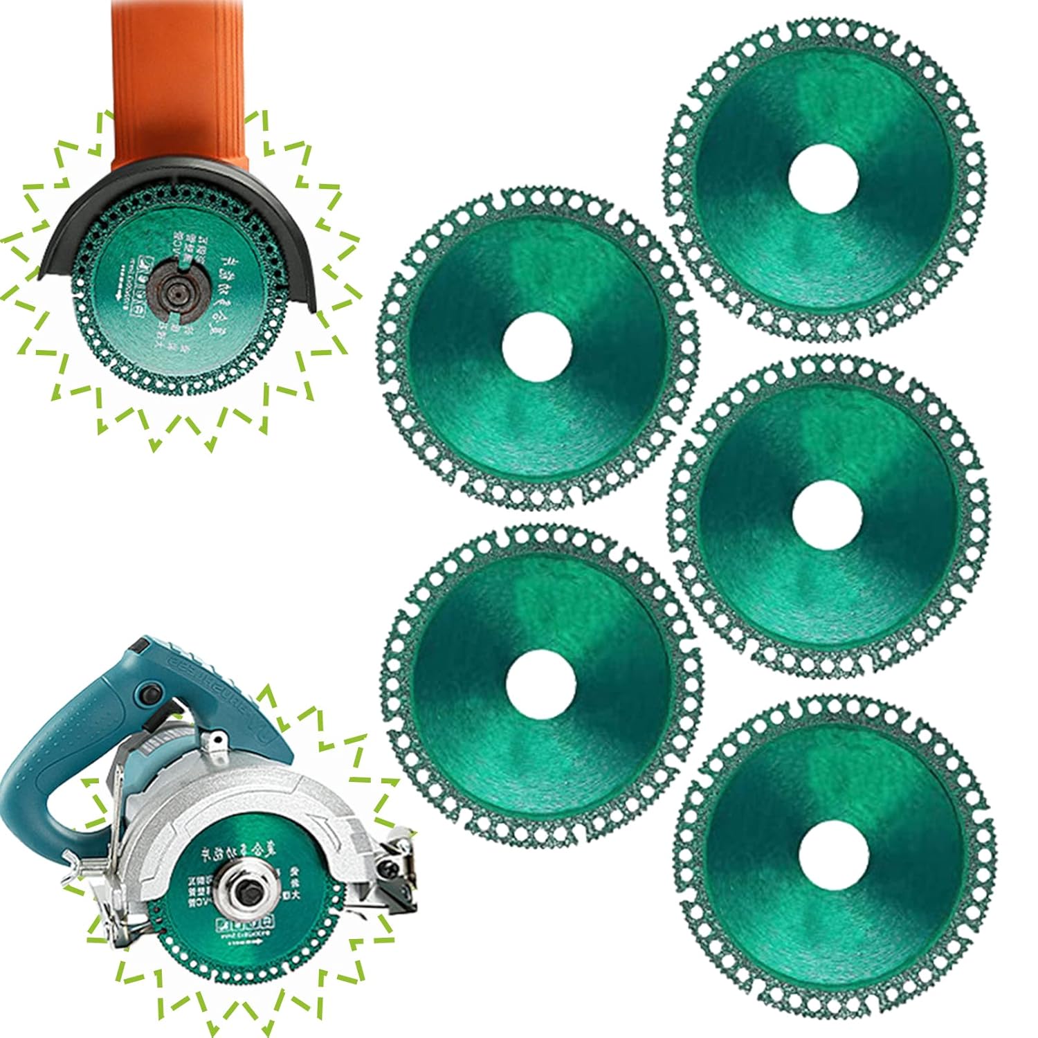 Paquete de 5 discos indestructibles para amoladora, disco de corte de amoladora angular, disco indestructible de 2.0-4 x 125 x 45 pulgadas, corta